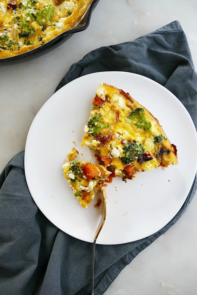 broccoli and sweet potato frittata