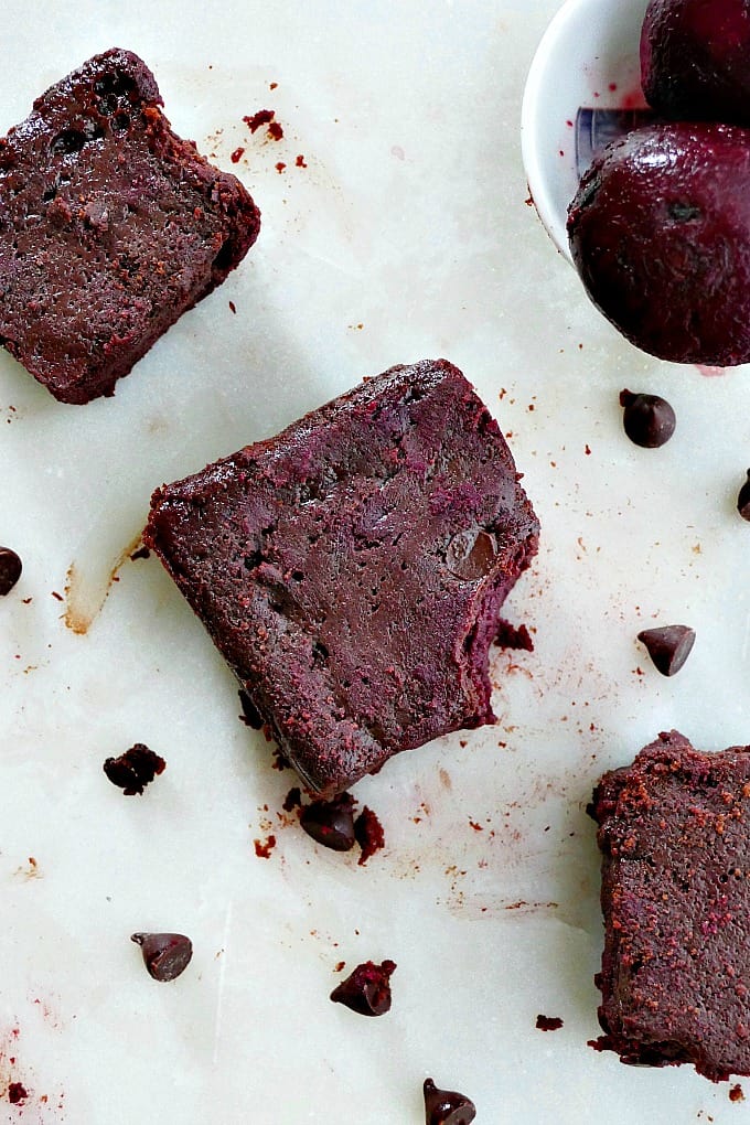 Fudgy Beet Brownies - It's a Veg World After All®