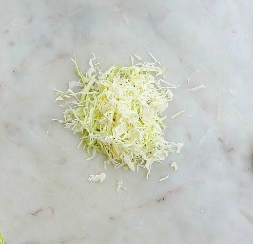 shredded cabbage