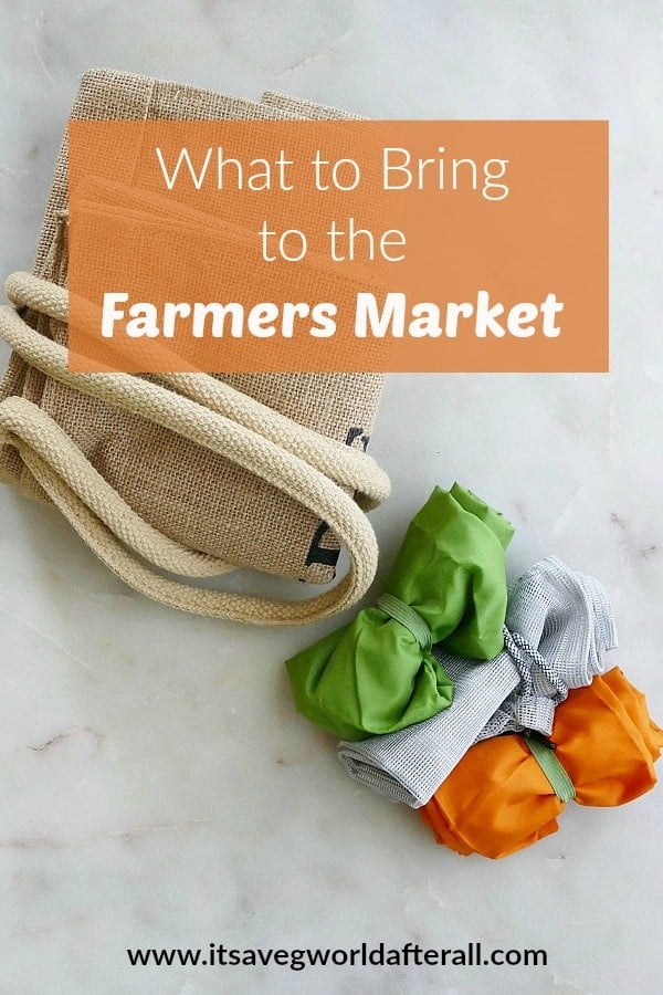 what to bring to the farmers market pin