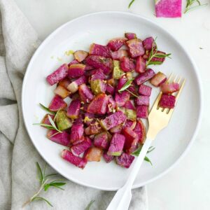 sauteed watermelon radishes