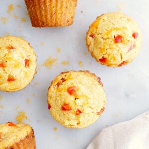 bell pepper and cheddar savory muffins