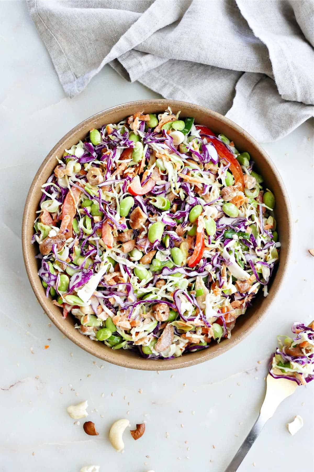 cashew cabbage salad