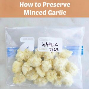 freezing garlic pin