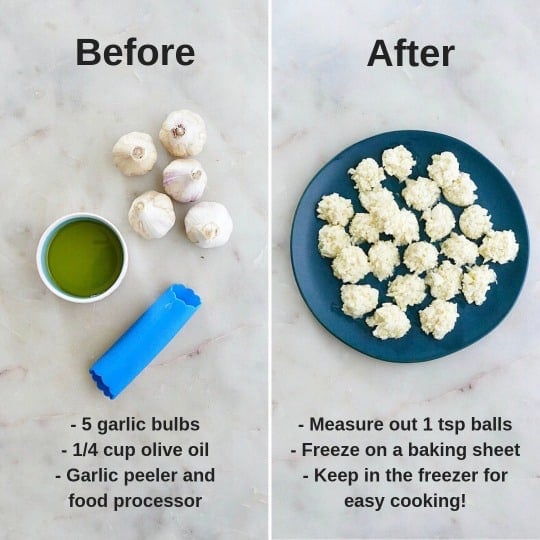 How to Freeze Garlic (Cloves or Paste) - Evolving Table