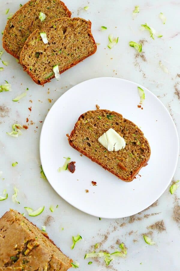 Healthy Olive Oil Zucchini Bread It's a Veg World After All®
