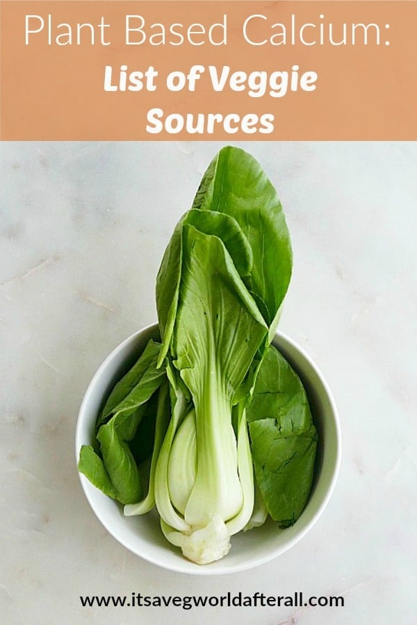 bok choy with text overlay