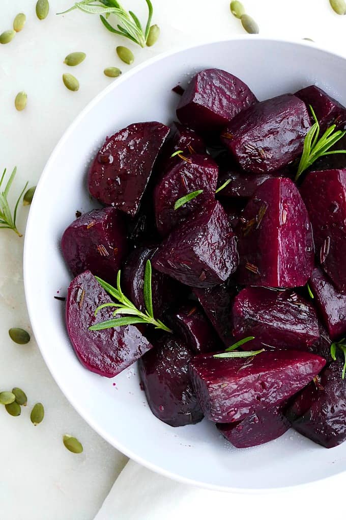 rosemary honey slow cooker beets