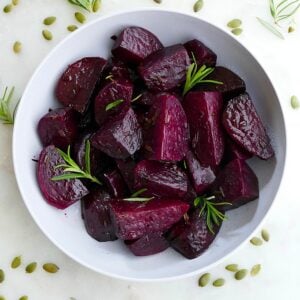 rosemary honey slow cooker beets