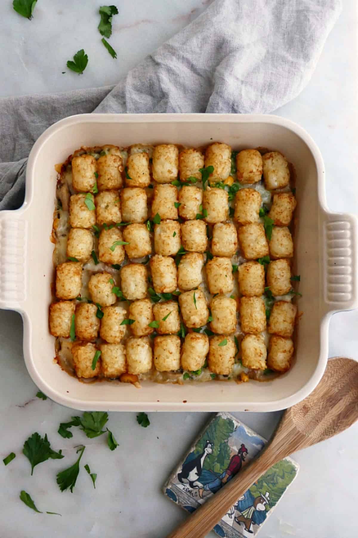 Healthy Tater Tot Casserole With