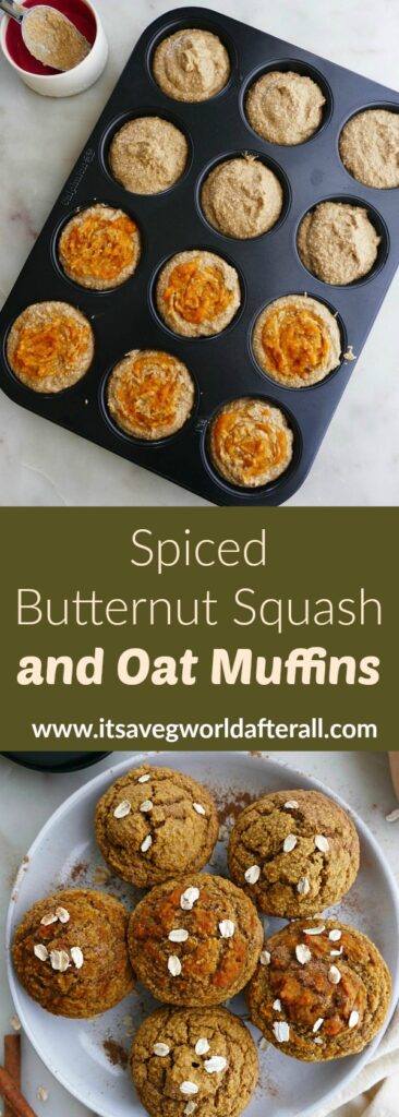 Spiced Oat and Butternut Squash Muffins - It's a Veg World After All®