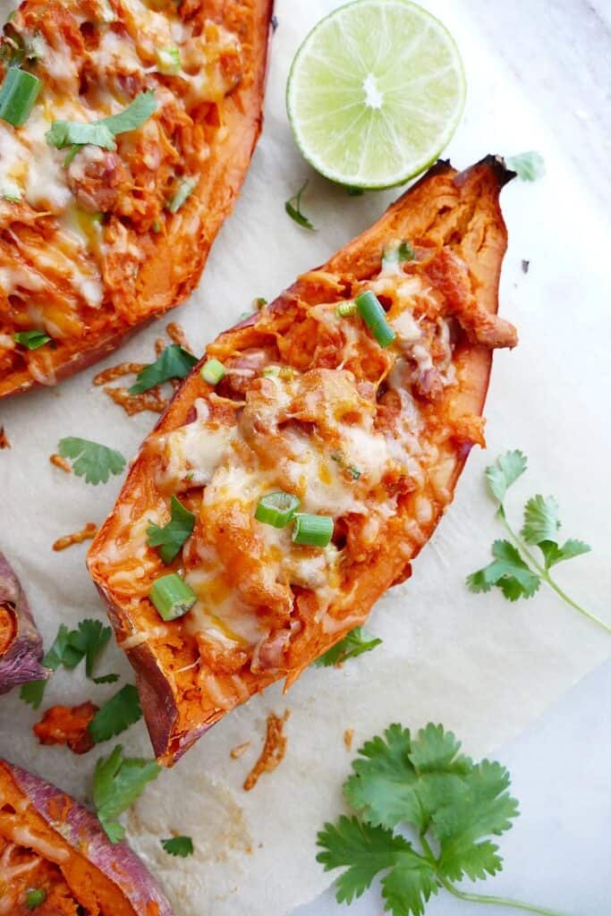 Healthy Sweet Potato Skins with Barbecue Beans - It's a Veg World After ...