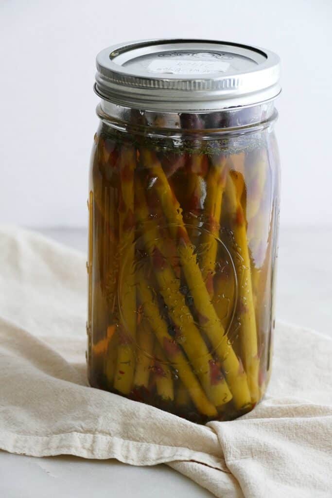 Easy Refrigerator Pickled Asparagus Recipe It's a Veg World After All®