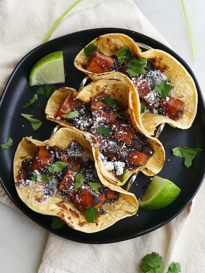 Crispy Smashed Black Bean Tacos It's a Veg World After All®