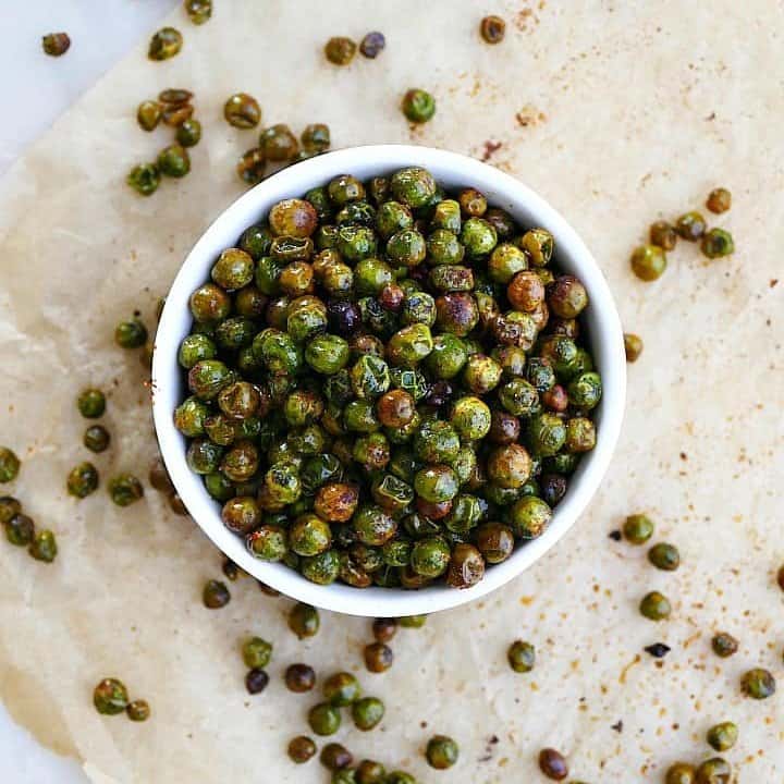 Paprika and Garlic Roasted Peas - It's a Veg World After All®