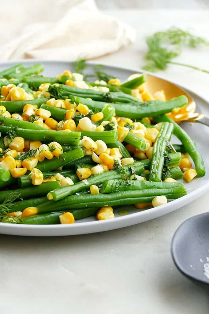 Green Beans and Corn with Cider Vinegar and Herbs - It's a Veg World ...