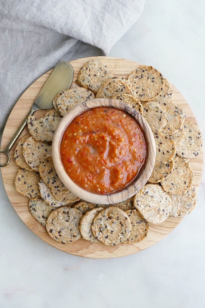 Roasted Eggplant Red Pepper Dip It S A Veg World After All®