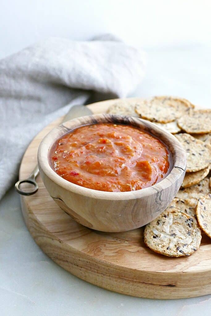 Roasted Eggplant Red Pepper Dip It's a Veg World After All®