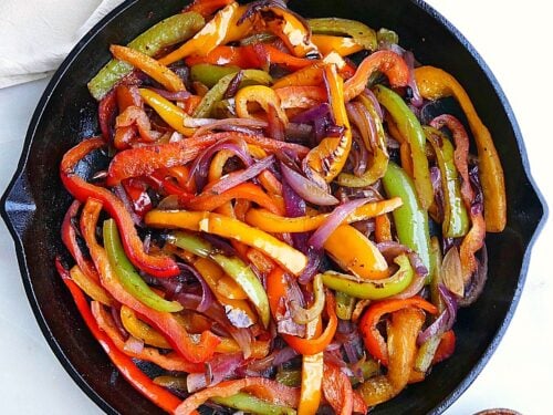 Cast-Iron Skillet Fajita Veggies - Well Seasoned Studio