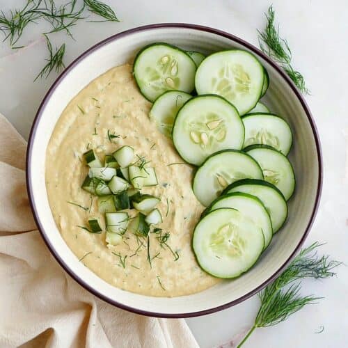 Dill Pickle Hummus Recipe It's a Veg World After All®