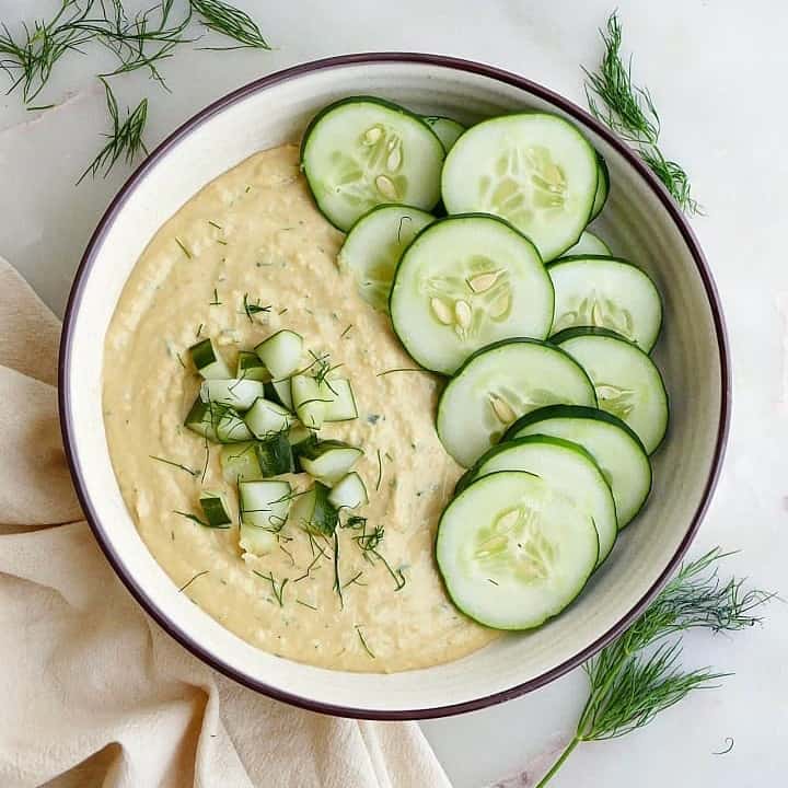 Dill Pickle Hummus Recipe It's a Veg World After All®