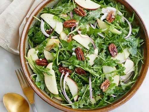 Apple Pecan Arugula Salad