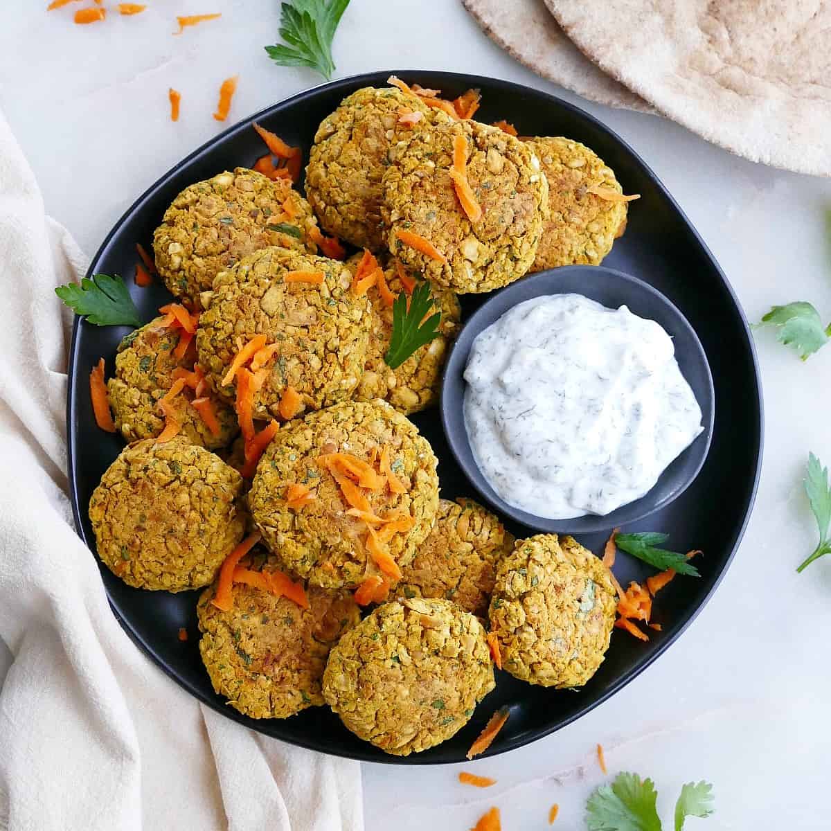 Falafel Bowls with Cashew Tzatziki - Dishing Out Health