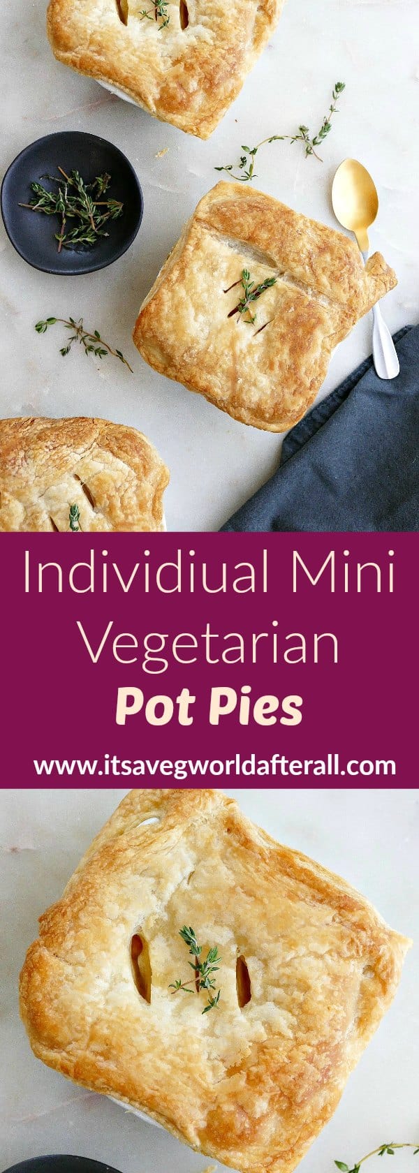 Mini Vegetarian Pot Pies It s A Veg World After All Mini Vegetarian Pot Pies It s A Veg World After All