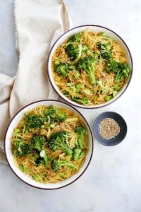 Spaghetti Squash Stir Fry with Broccoli and Edamame - It's a Veg World ...