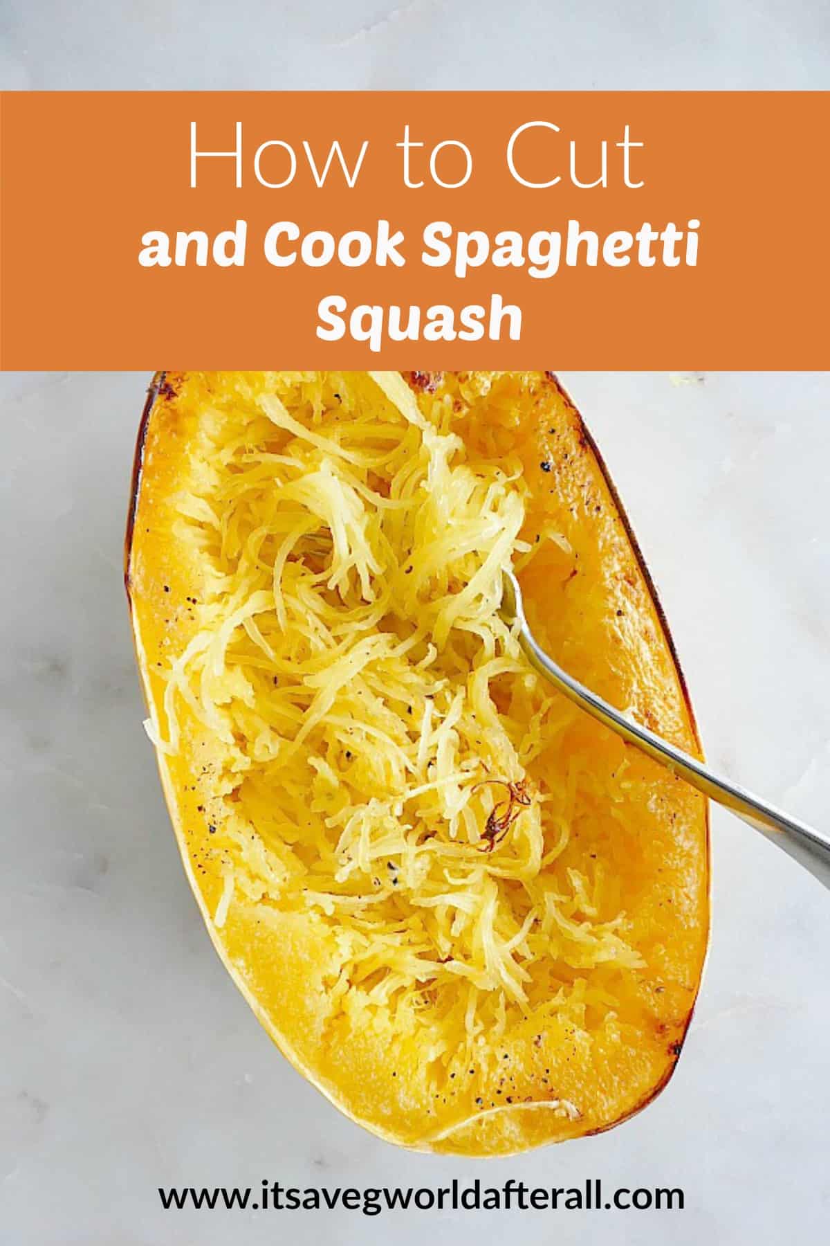 How to Cut Spaghetti Squash (+ Cooking Tips) - It's a Veg World After All®