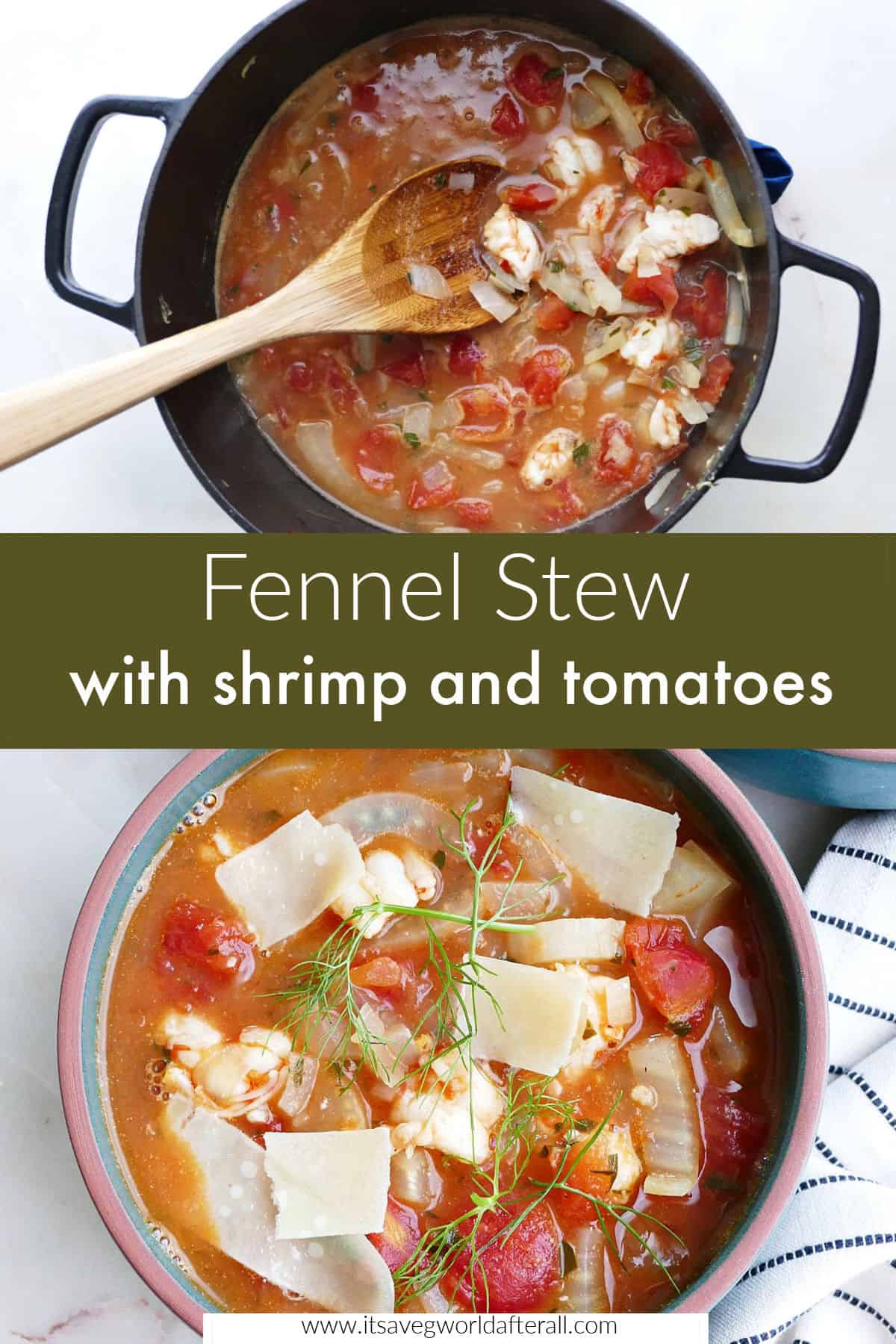 Healthy Fennel Stew with Shrimp It's a Veg World After All®