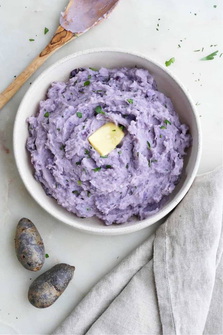 Mashed Purple Potatoes Recipe It's a Veg World After All®