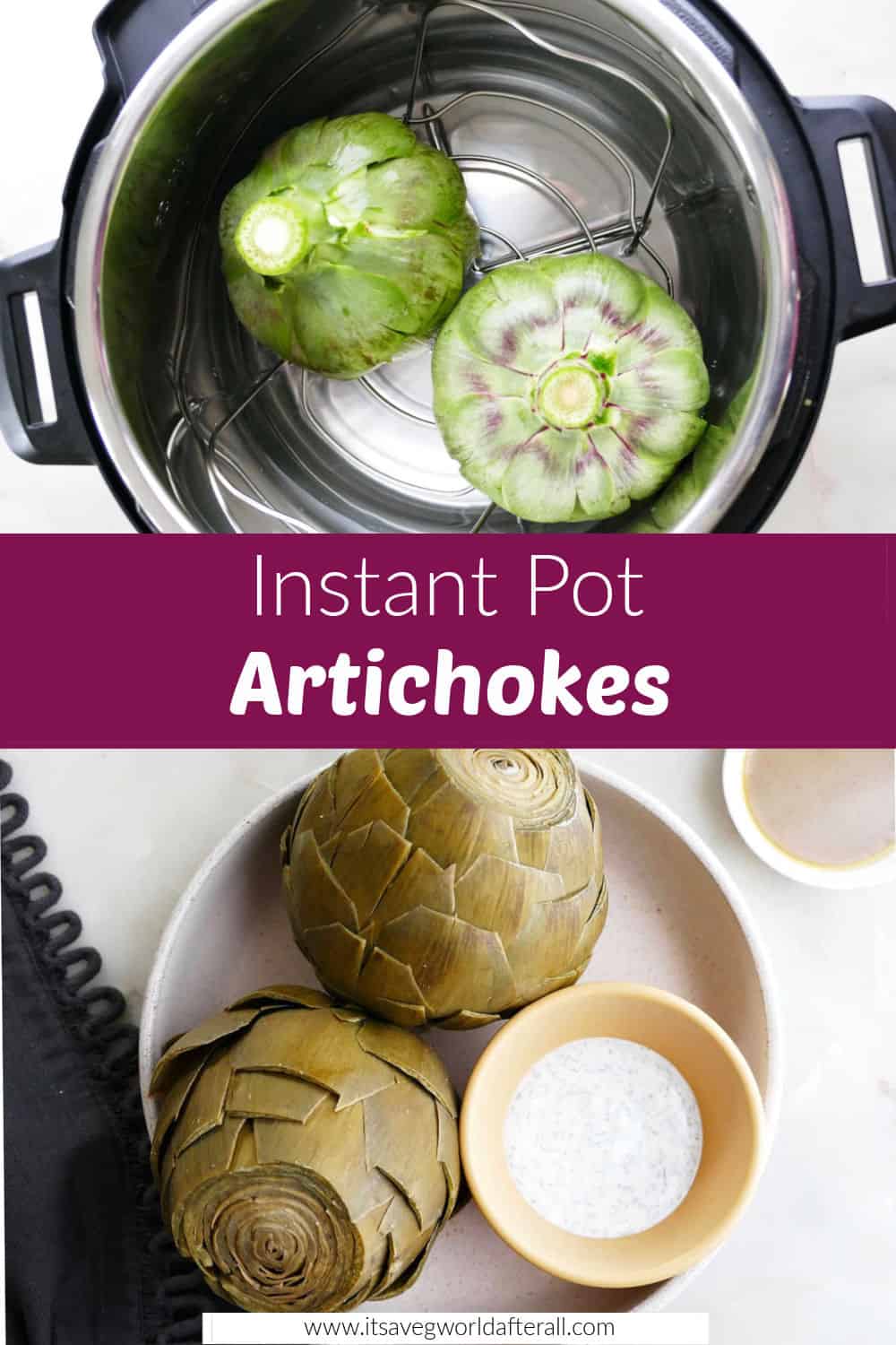 Instant Pot Artichokes (Pressure Cooker Artichoke Recipe) It's a Veg