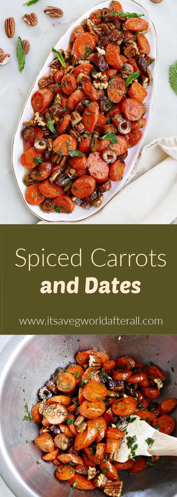 Spiced Carrots and Dates Side Dish It's a Veg World After All®