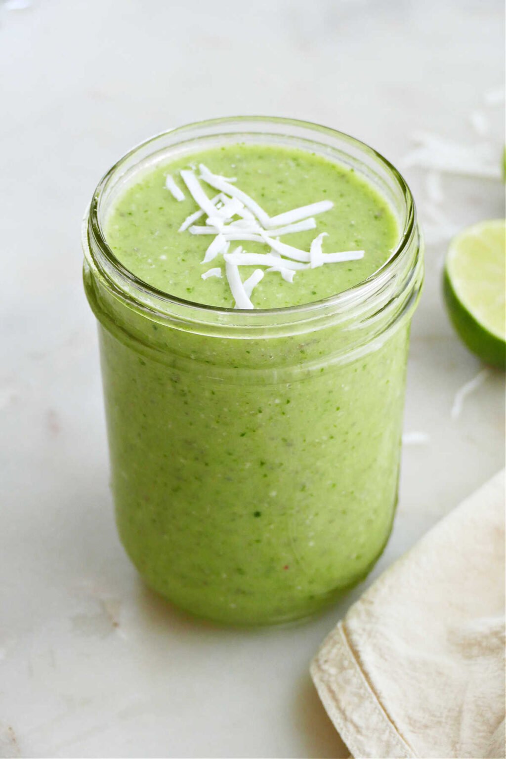 Cucumber Smoothie with Pineapple and Banana - It's a Veg World After All®