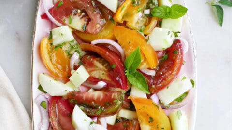 Charred Heirloom Tomatoes with Fresh Herbs Recipe