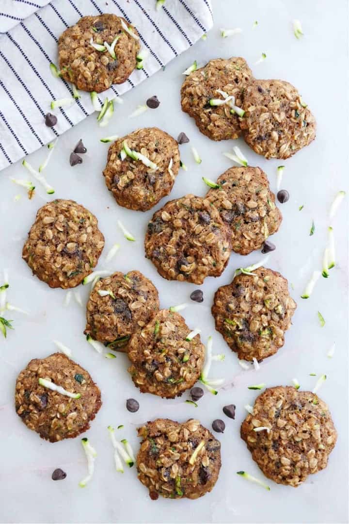 Zucchini Chocolate Chip Cookies - It's a Veg World After All®