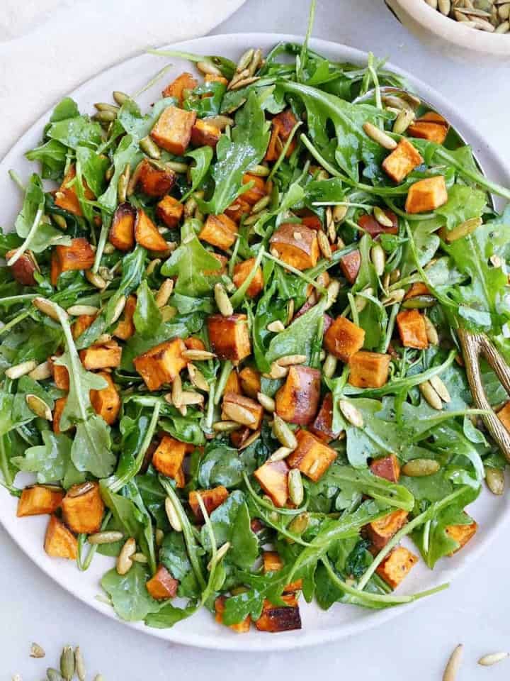 Quinoa Arugula Salad with Pineapple It's a Veg World After All®