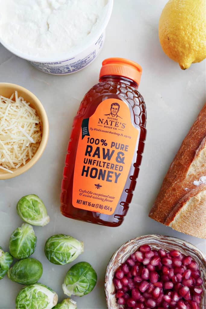 Baked Ricotta Dip with Honey and Crispy Brussels It's a Veg World