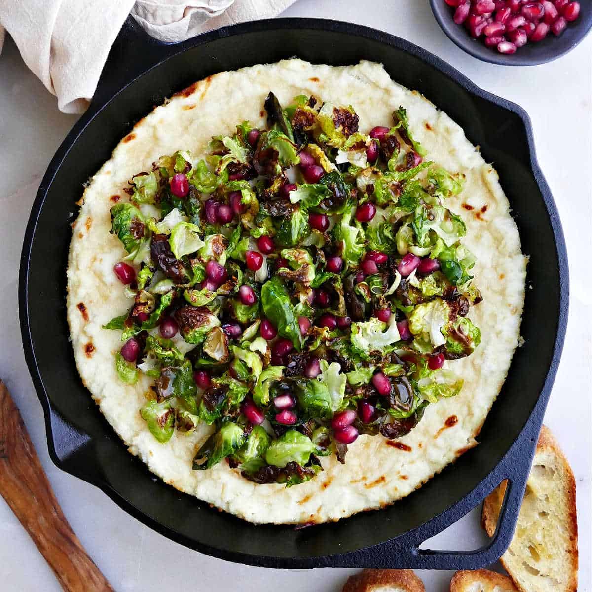 Baked Ricotta Dip with Honey and Crispy Brussels It's a Veg World