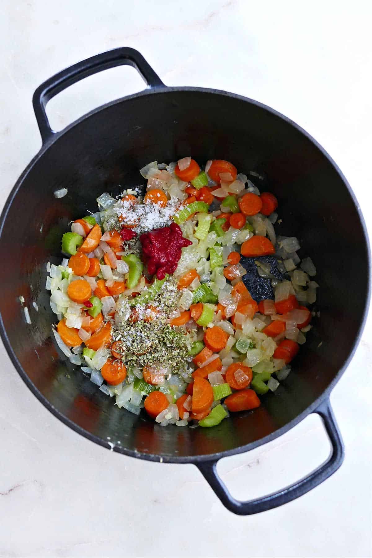 Barley Soup with Vegetables - It's a Veg World After All®