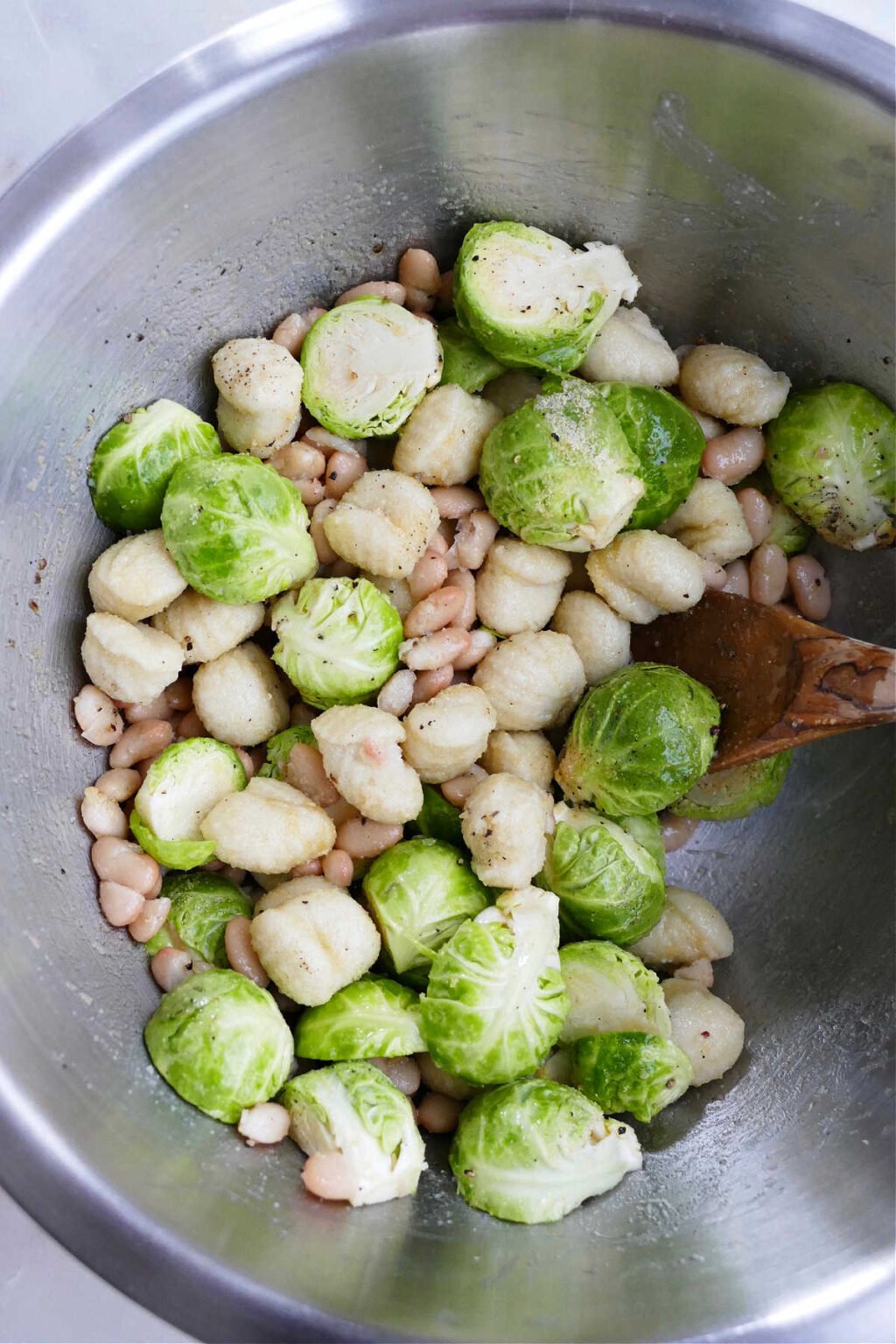 Sheet Pan Gnocchi and Brussels Sprouts It's a Veg World After All®