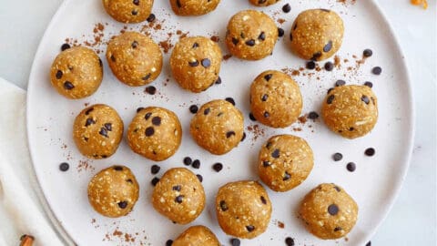 Pumpkin Cookie Protein Balls - Once Upon a Pumpkin