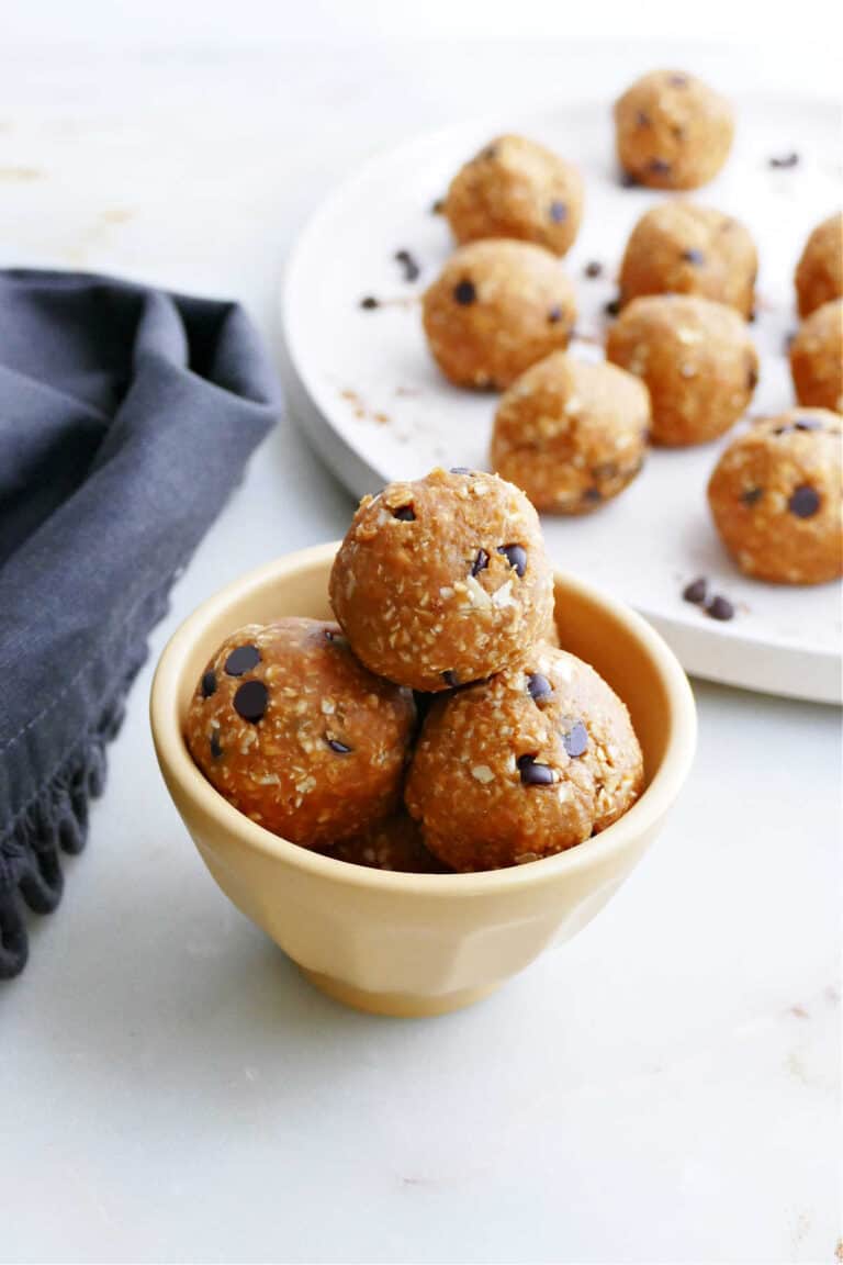 Pumpkin Peanut Butter Balls (No Bake) It's a Veg World After All®