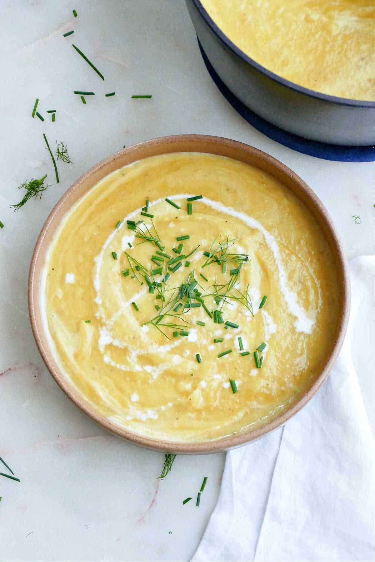 Fennel and Leek Soup with Potatoes