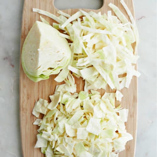 How to Cut Cabbage - Savory Nothings
