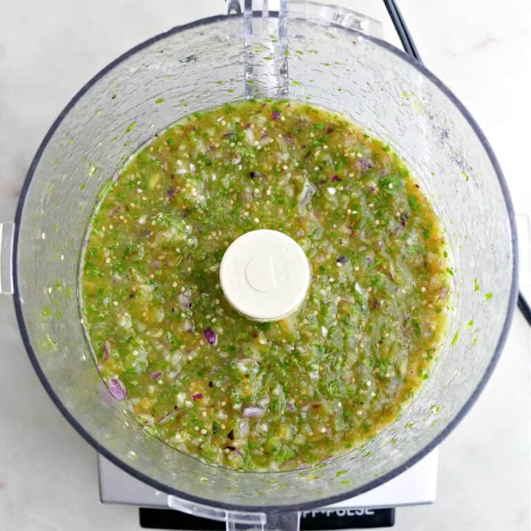 Tomatillo Green Chili Salsa (Salsa Verde) It's a Veg World After All®