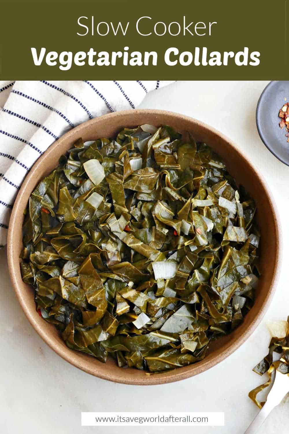 Slow Cooker Collard Greens It's a Veg World After All®