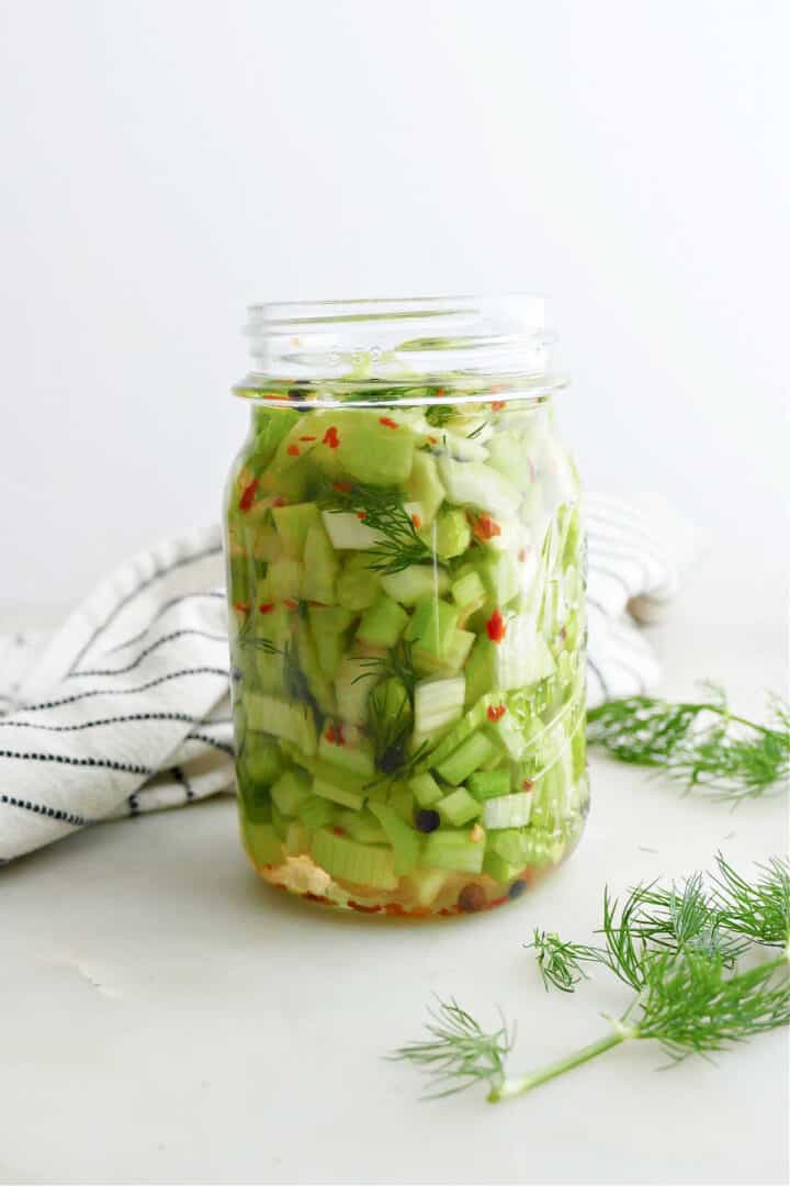 Pickled Celery Quick And Spicy Its A Veg World After All®