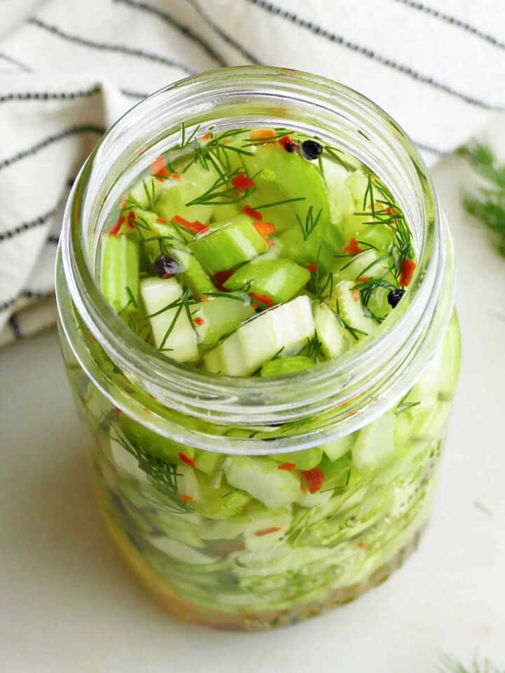 Pickled Leeks It's a Veg World After All®